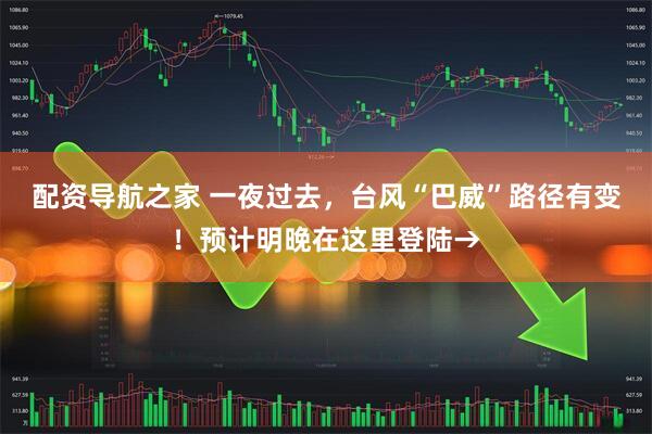 配资导航之家 一夜过去，台风“巴威”路径有变！预计明晚在这里登陆→